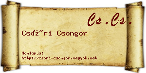 Csóri Csongor névjegykártya